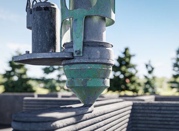 3D printing of concrete structural elements