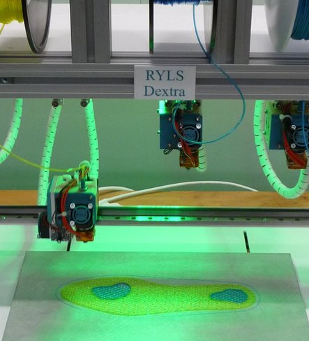 Foot orthoses from a 3D printer